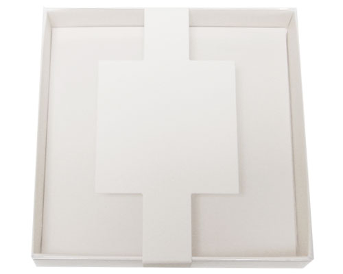 Windowbox carre small with sleeve 110x110x19mm white