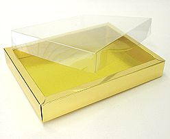 Windowbox 175x125x24mm interior shiny gold