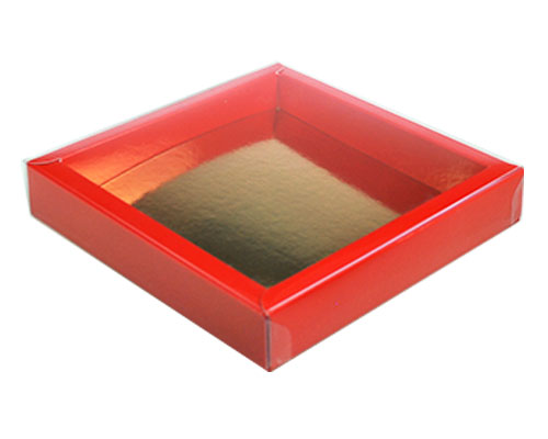 Windowbox 126x126x24mm rouge laque