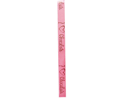 DoubleFaceSatin I Love Chocolat Pink/Brown
