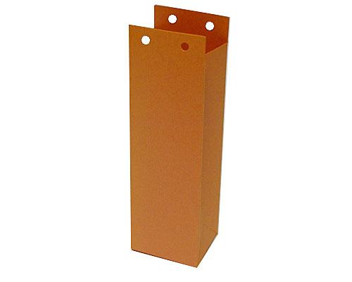 Hoog zakje open 50x40x155mm orange