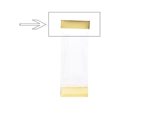 Arosa clip 80mm shiny gold