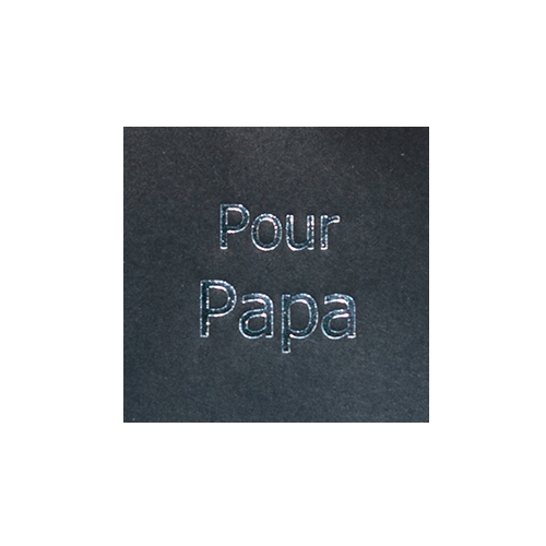Wish label Pour Papa black silver 500pcs
