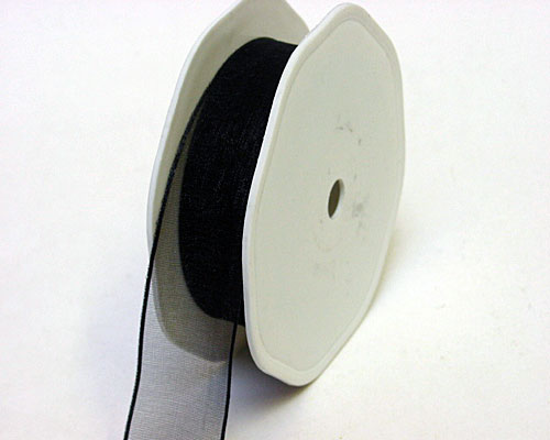 organza N 9 wired edge black