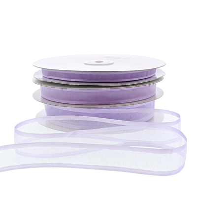 Organza satin edge M 10mm/50mtr lilac