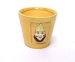 pot clown, creamgold