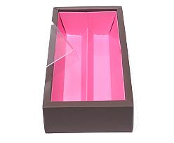 Macaron box 2 row taupe pink Hollywood