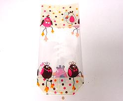 Bag Wally 100x220mm Beige/Fuchsia/Brown