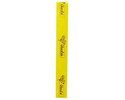 DoubleFaceSatin  Heart Graphic  Yellow/Brown