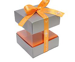 Skylinebox L90xW90xH90mm exterior Monaco silver-orange