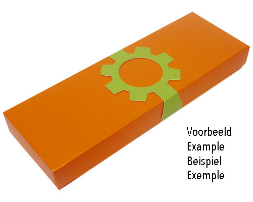 Sleeve-me box without sleeve 280x93x30mm interior sunset orange 