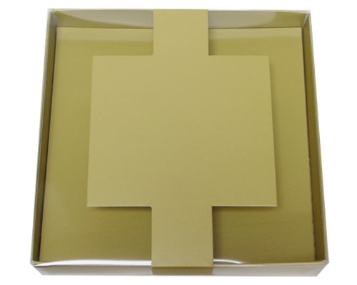 Windowbox carre large with sleeve 140x140x19mm almond