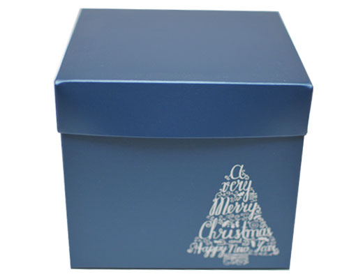 Cubebox Xmas tree 130x130x115mm sea blue