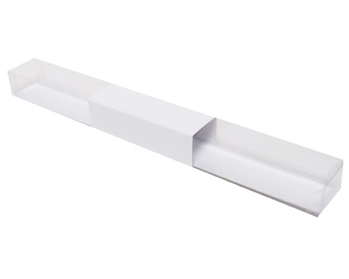 PVC L300xW30xH25mm white with sleeve