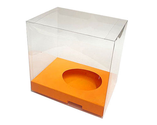 Easteregg box transparent no.3 M apricot orange
