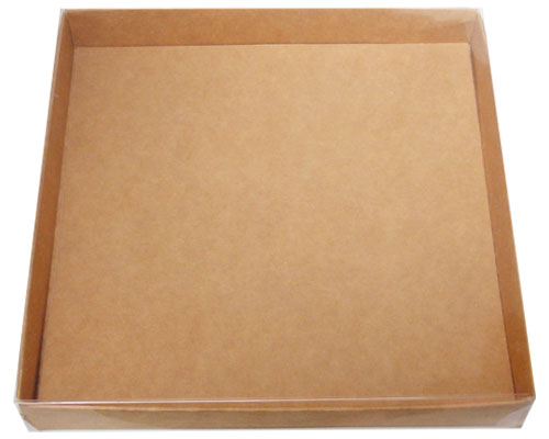 Windowbox carre large 140x140x19mm kraft