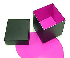 Cubebox appr.125 gr Duo Paris black-fuchsia