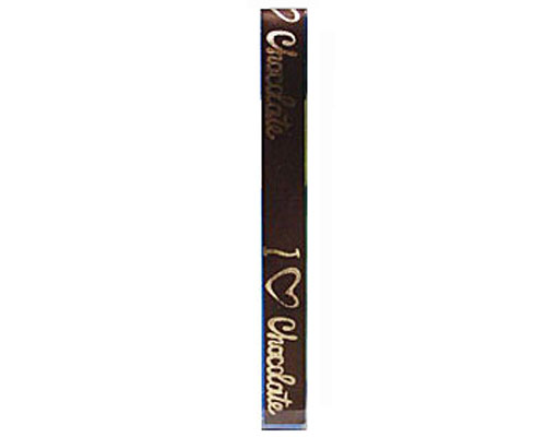 DoubleFaceSatin I Love Chocolat Brown/Gold