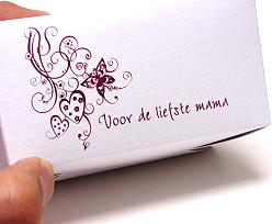 Ballotin, 250gram Voor de liefste mama  Wit