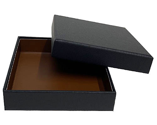 Royal box L109xW109xH24 black brown