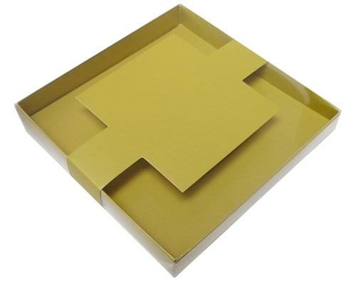 Windowbox carre large with sleeve 140x140x19mm almond