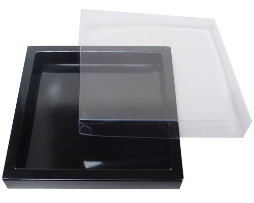 Windowbox 133x133x19mm noir laque