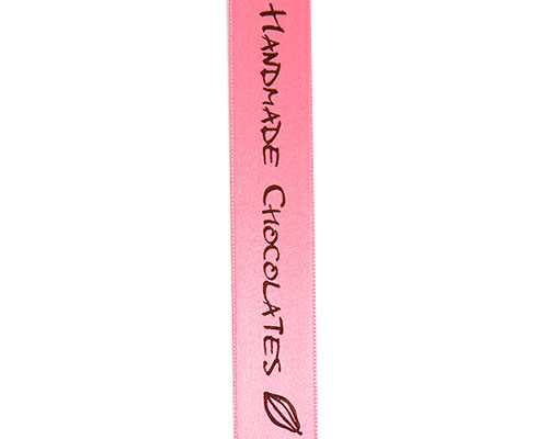 DoubleFaceSatin Handmade Chocolates pink/brown