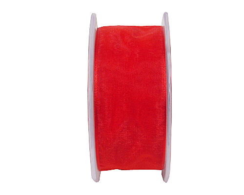 organza N 65 wired edge red