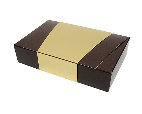 Ballotin enveloppe 184x117x35mm chocolat laque