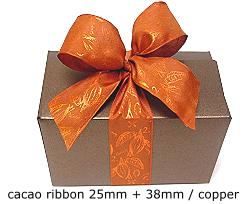 Ribbon Cacao 25mm/25mtr Copper