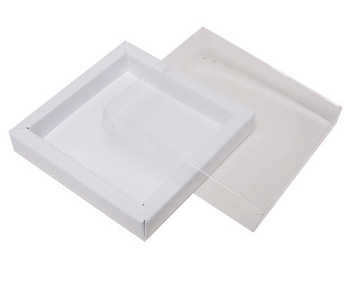 Windowbox 100x100x19mm chromolux white