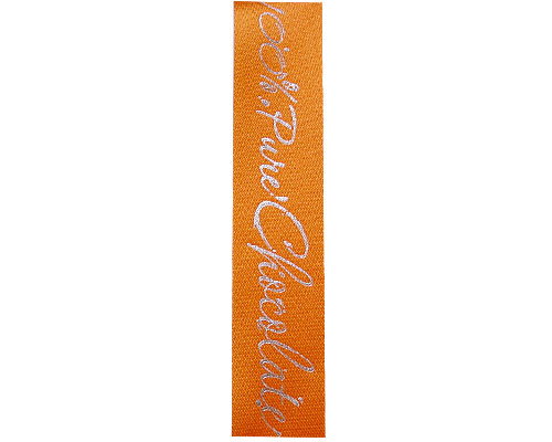 Ribanbel 100 Pure Chocolate  Orange/Silver