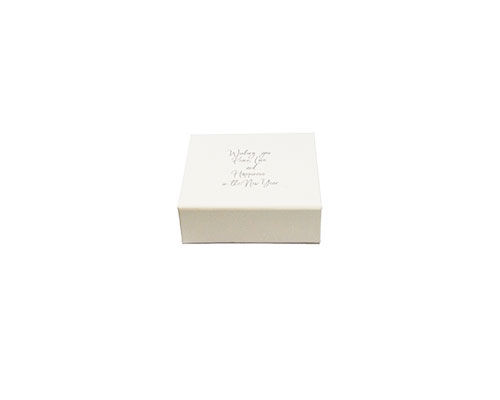 LuxBox magnet L95xW95xH30mm Best Wishes white