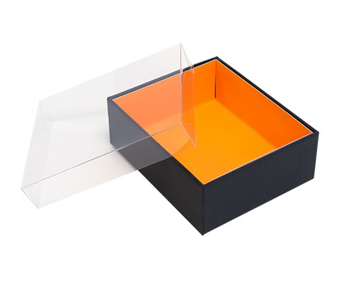 Biscuitbox small L110xW90xH40mm black apricot orange