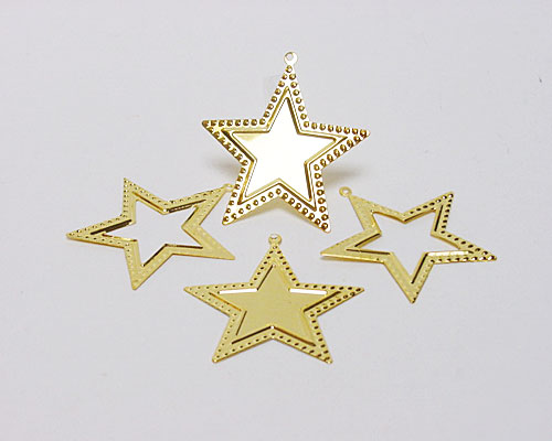 Christmas star metal gold