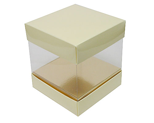 Skylinebox L120xW120xH120mm exterior Creme Laqué