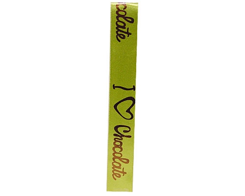 DoubleFaceSatin I Love Chocolat  Lemon/Brown