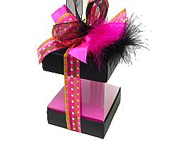 Skylinebox L100xW100xH120mm exterior Paris black-fuchsia
