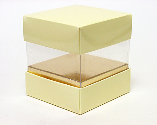 Skylinebox L90xW90xH90mm exterior Creme Laqué