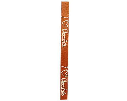 DoubleFaceSatin I Love Chocolat Amber/Ivory