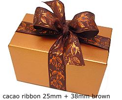Ribbon Cacao 38mm/25mtr Brown
