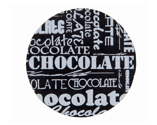 label chocolat black D30mm rol/500st
